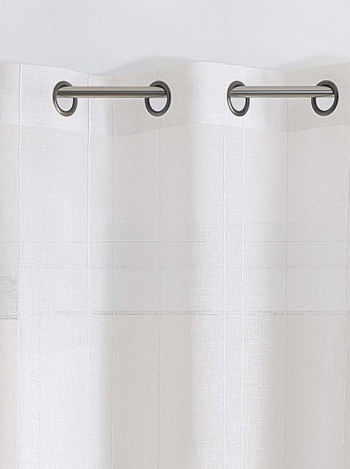 Cortinados lisos com riscas finas - Kiabi