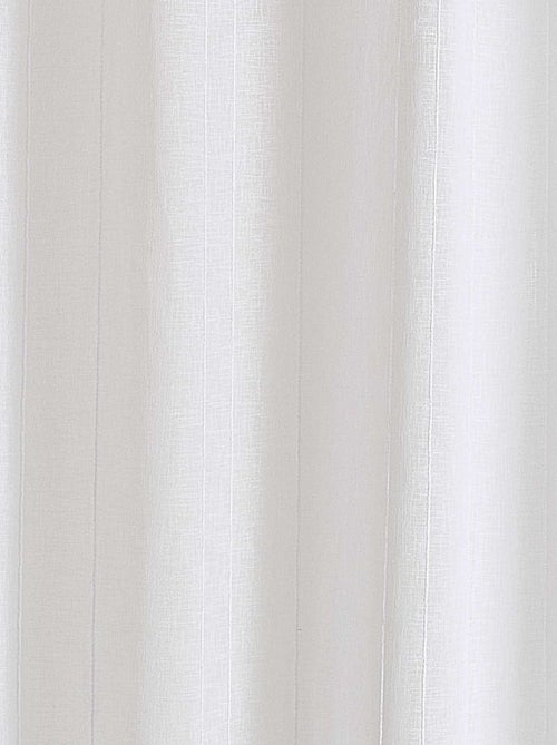 Cortinados lisos com riscas finas - Kiabi