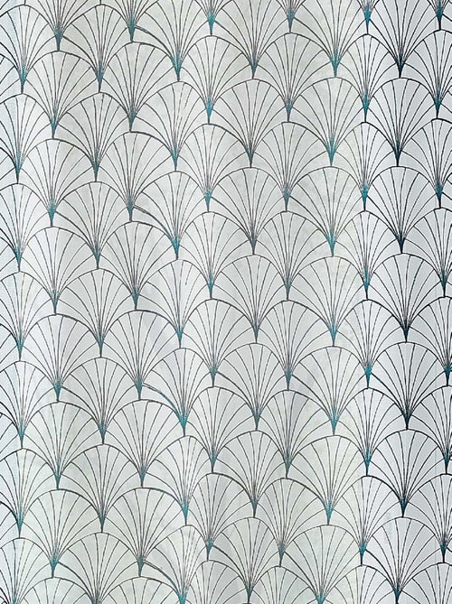 Cortinas bordadas art deco - Kiabi