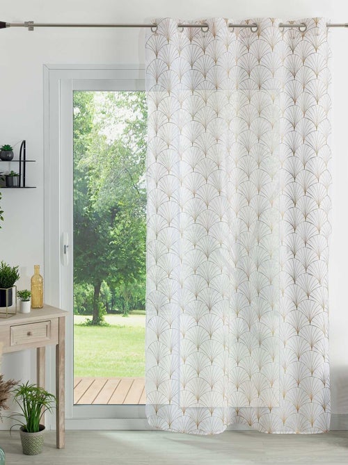 Cortinas bordadas art deco - Kiabi