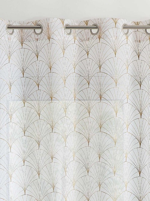 Cortinas bordadas art deco - Kiabi