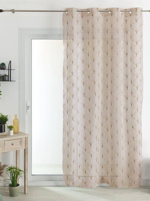 Cortinas bordadas art deco - Kiabi