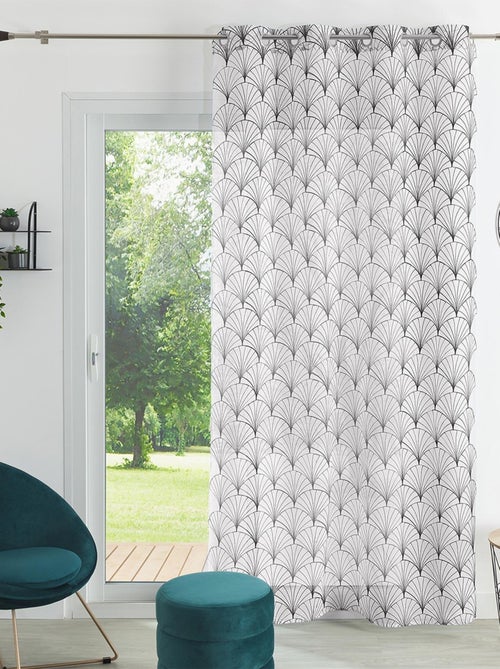 Cortinas bordadas art deco - Kiabi