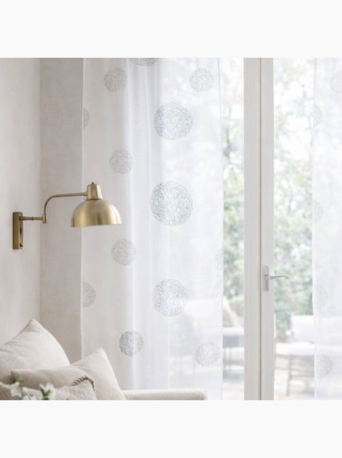 Cortinas bordadas redondas para janelas - Kiabi