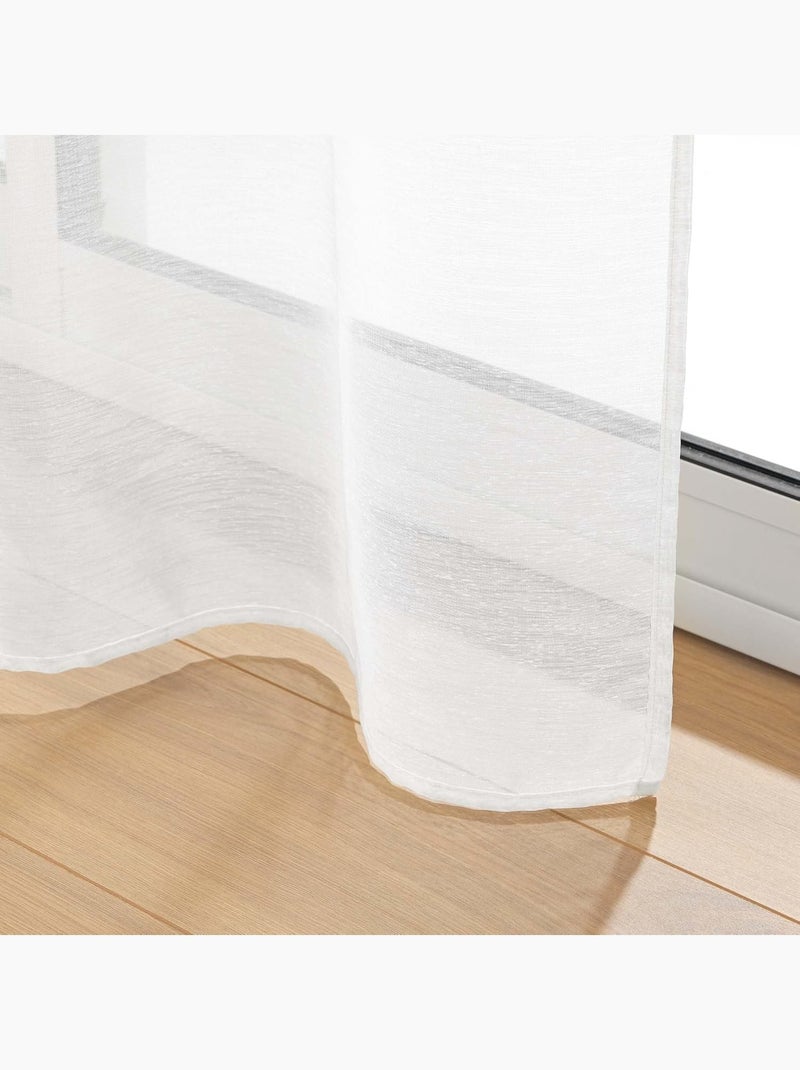 Cortinas brancas Branco - Kiabi