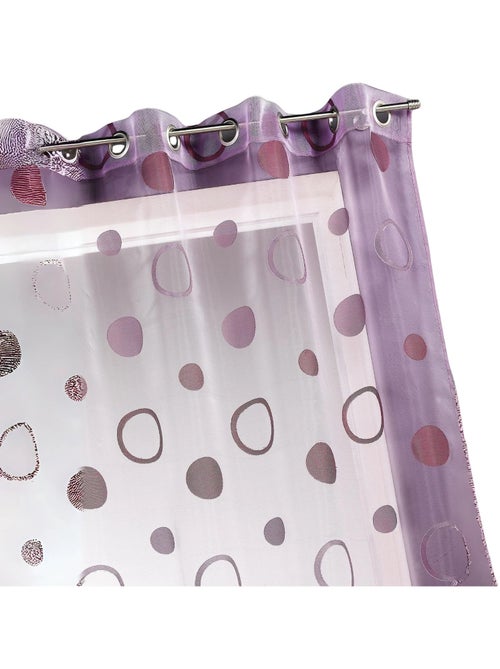 Cortinas coloridas com círculos prontas a instalar - Kiabi