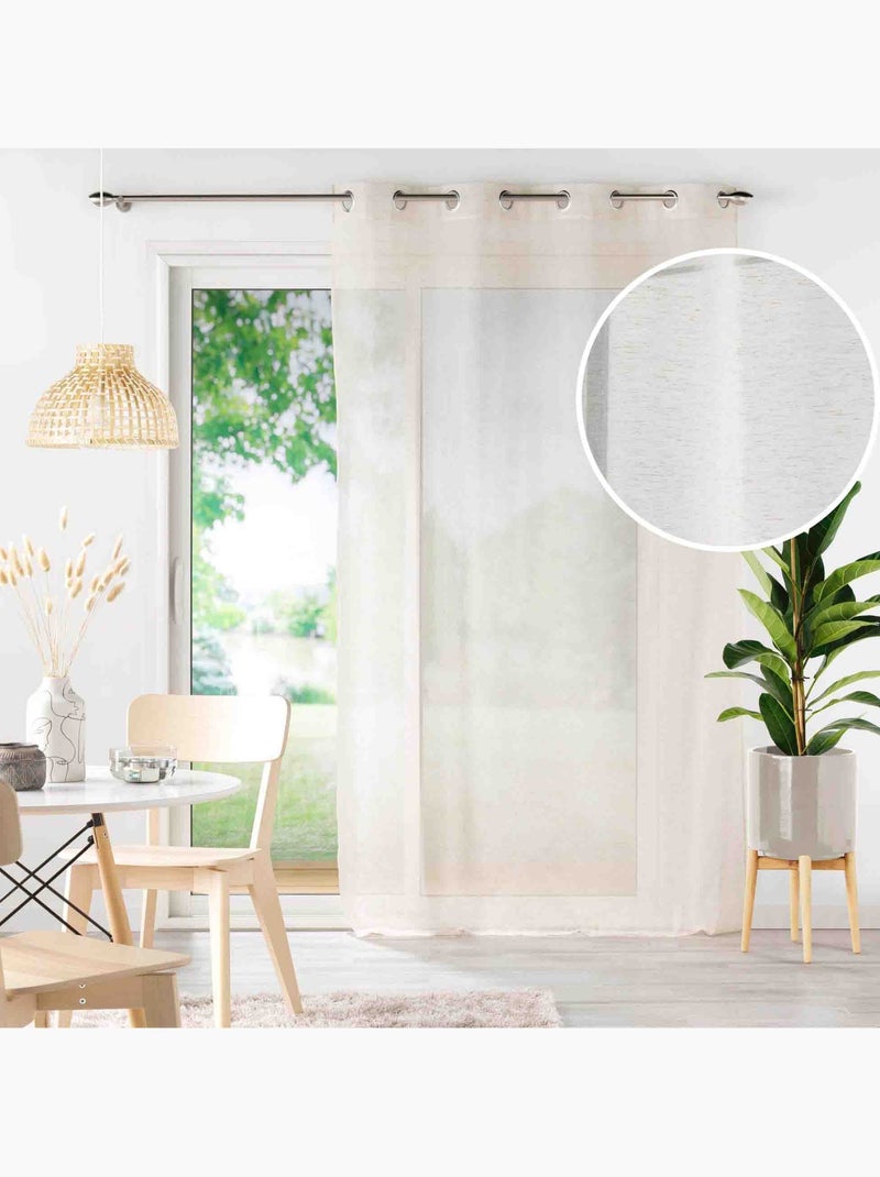 Cortinas com efeito linho Bege claro - Kiabi