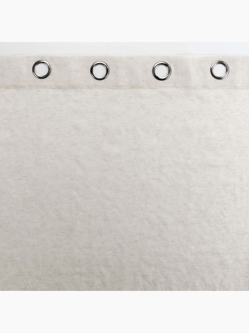 Cortinas com efeito linho Bege claro - Kiabi