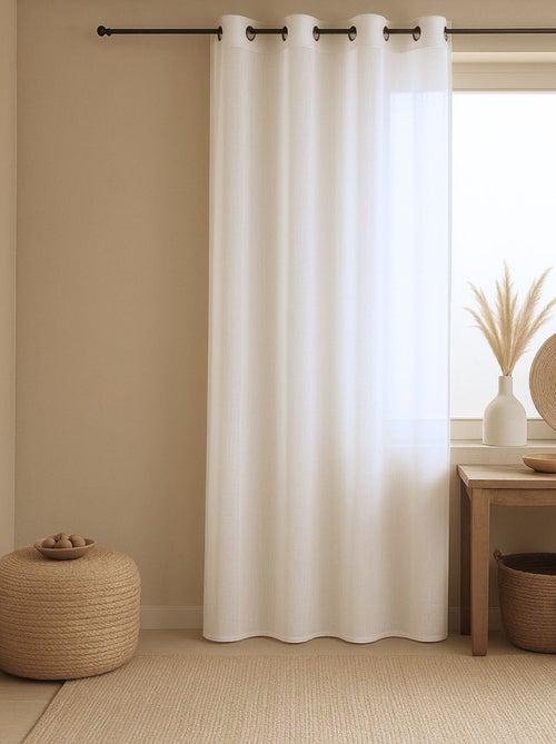 Cortinas com efeito linho - Kiabi