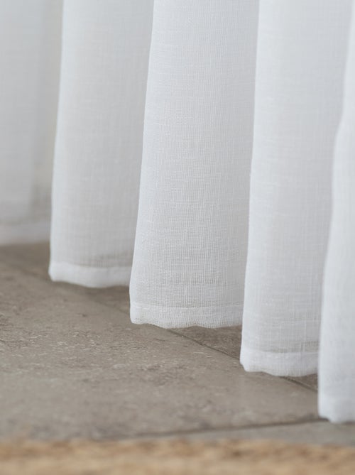 Cortinas com efeito linho - Kiabi