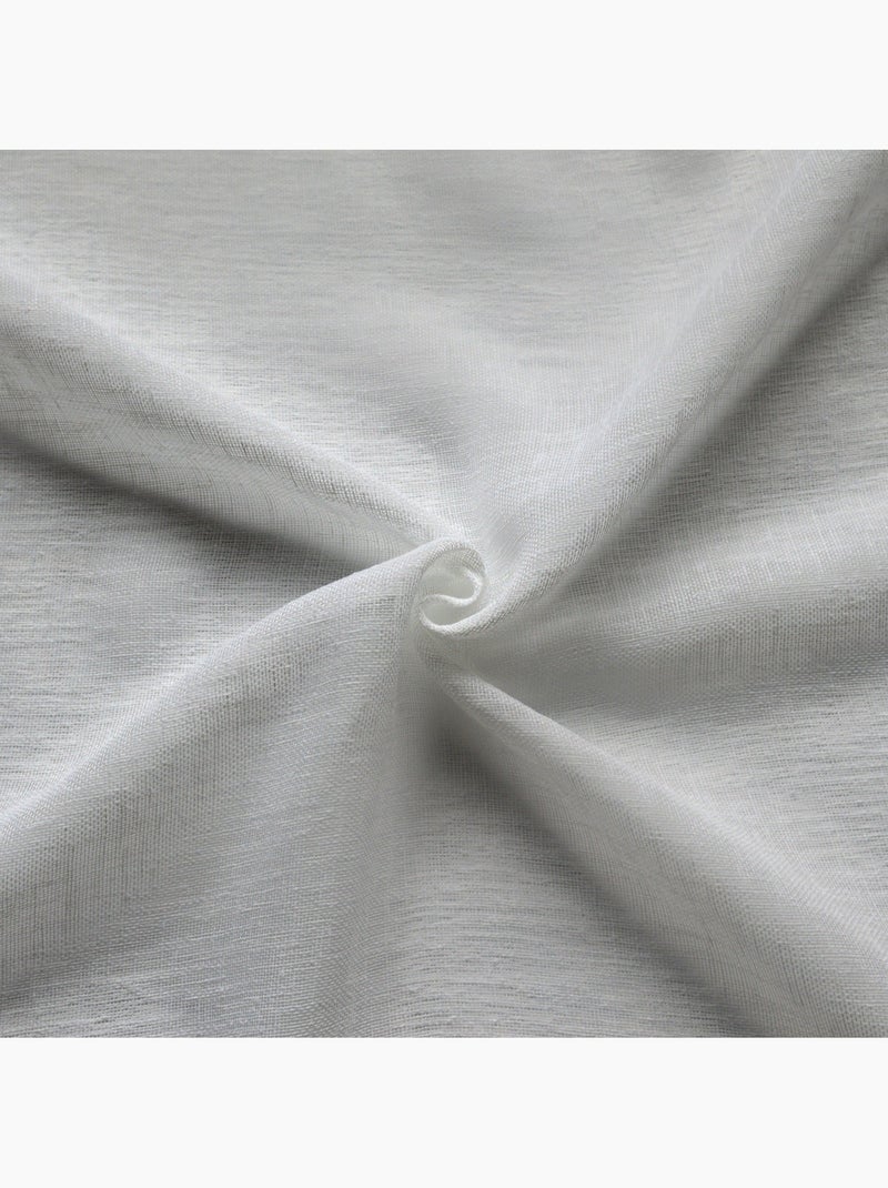 Cortinas com efeito linho Branco - Kiabi