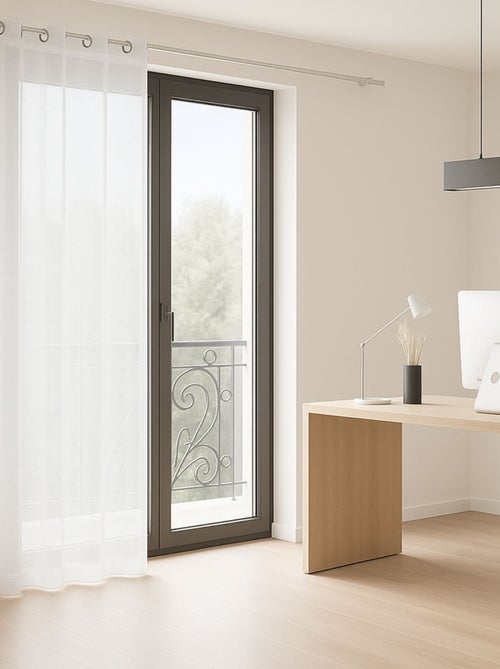 Cortinas com ilhós m1 ignífugas - Kiabi