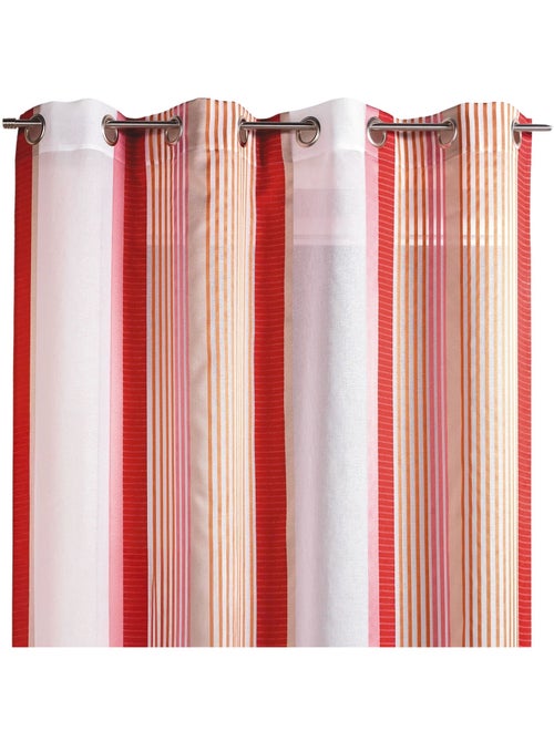 Cortinas com riscas verticais de cores finas - Kiabi