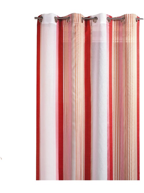 Cortinas com riscas verticais de cores finas - Kiabi