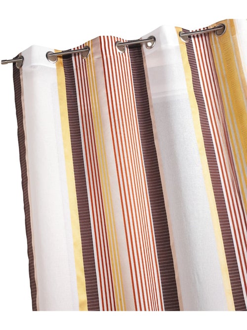 Cortinas com riscas verticais de cores finas - Kiabi