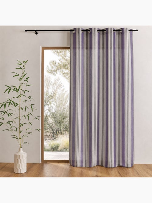 Cortinas com riscas verticais prontas a instalar - Kiabi