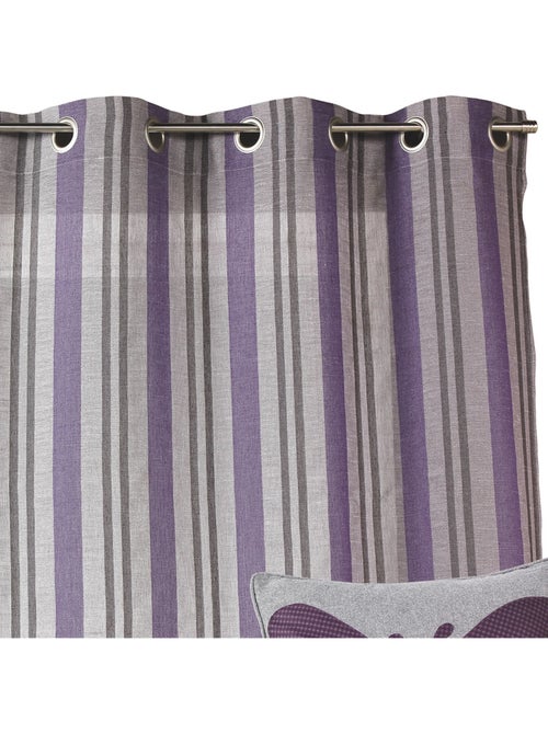 Cortinas com riscas verticais prontas a instalar - Kiabi