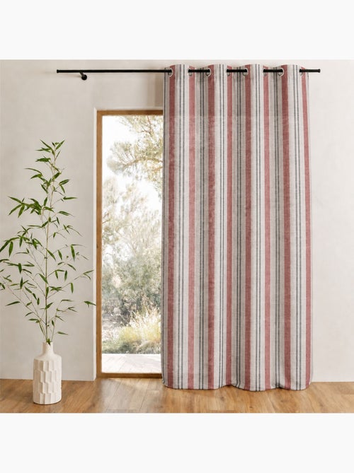 Cortinas com riscas verticais prontas a instalar - Kiabi