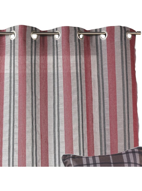 Cortinas com riscas verticais prontas a instalar - Kiabi