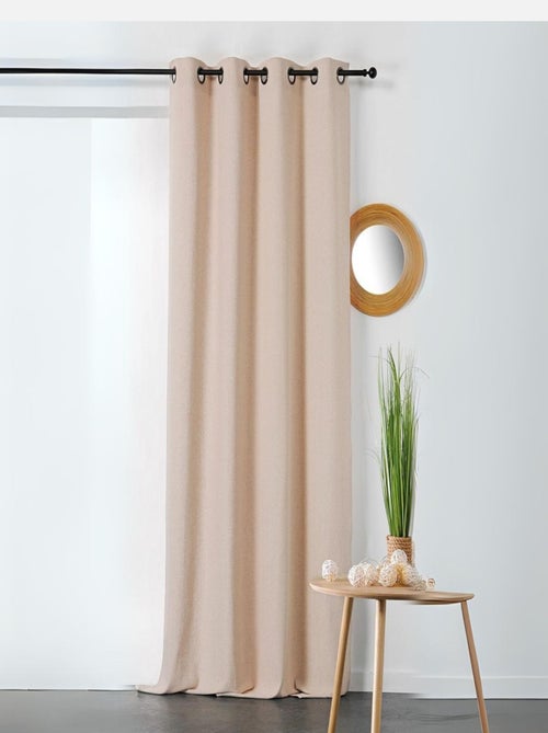 Cortinas de algodão e cânhamo - Kiabi