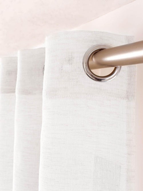 Cortinas de linho com aspeto de linho - Kiabi