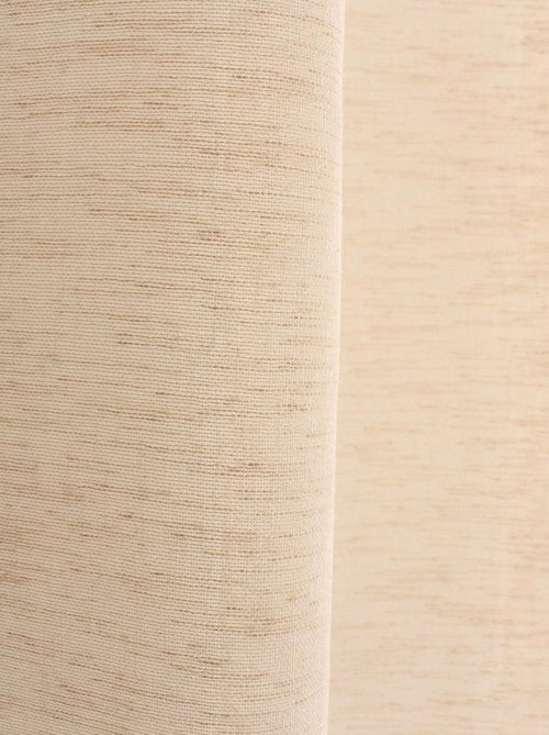Cortinas de linho com aspeto de linho - Kiabi