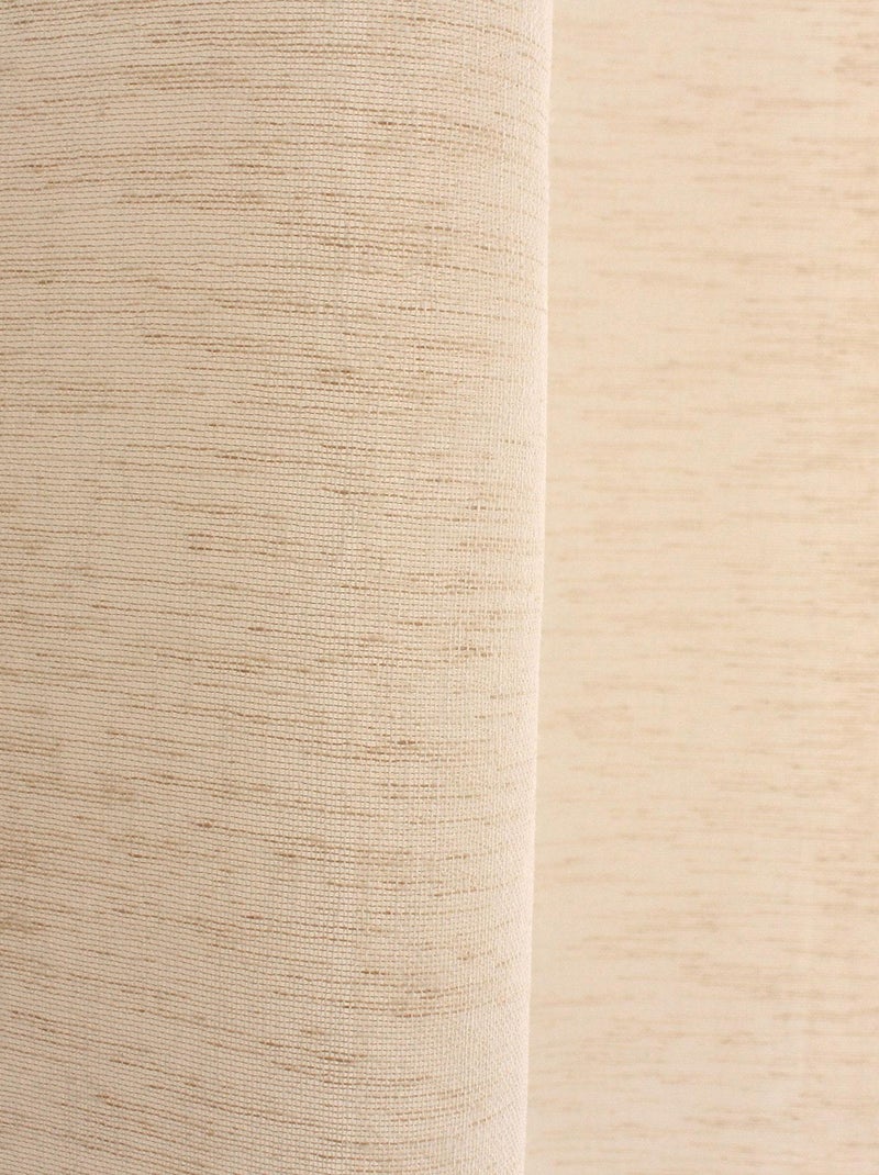 Cortinas de linho com aspeto de linho Ecru - Kiabi
