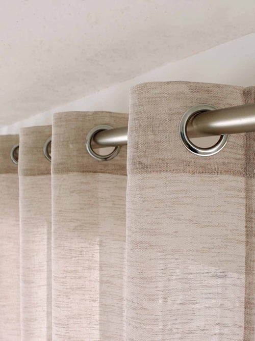 Cortinas de linho com aspeto de linho - Kiabi