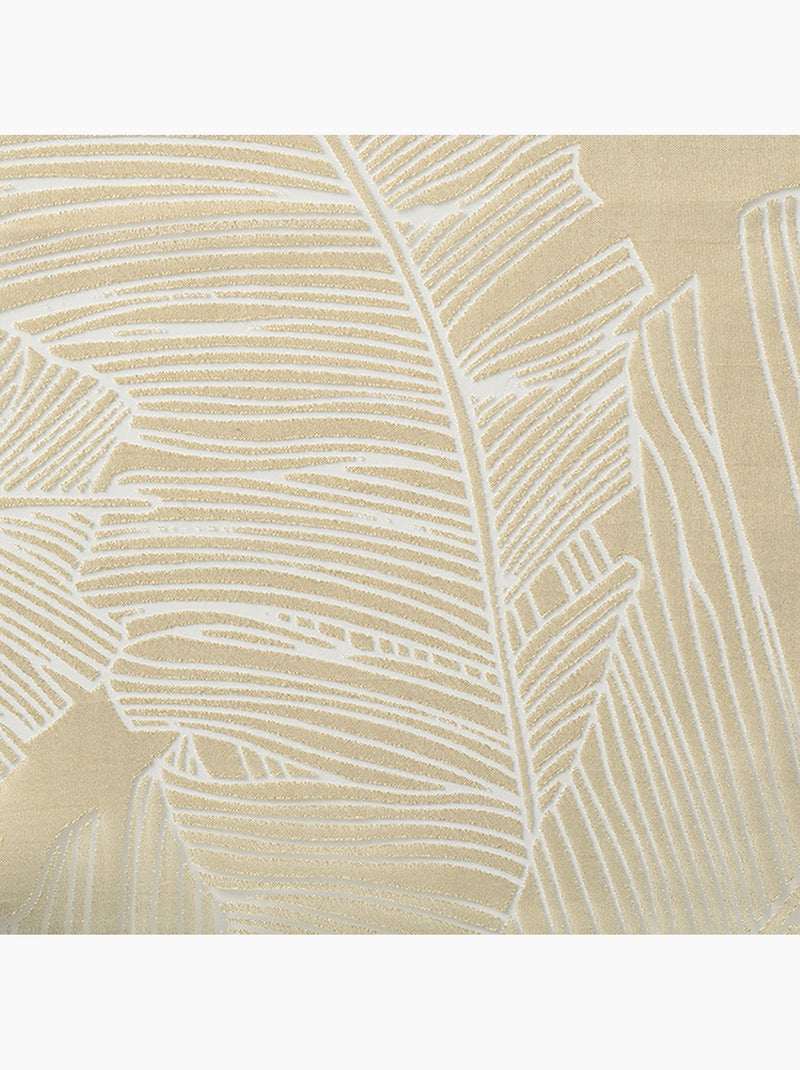 Cortinas de rede com estampado de folhas Verde-acinzentado - Kiabi