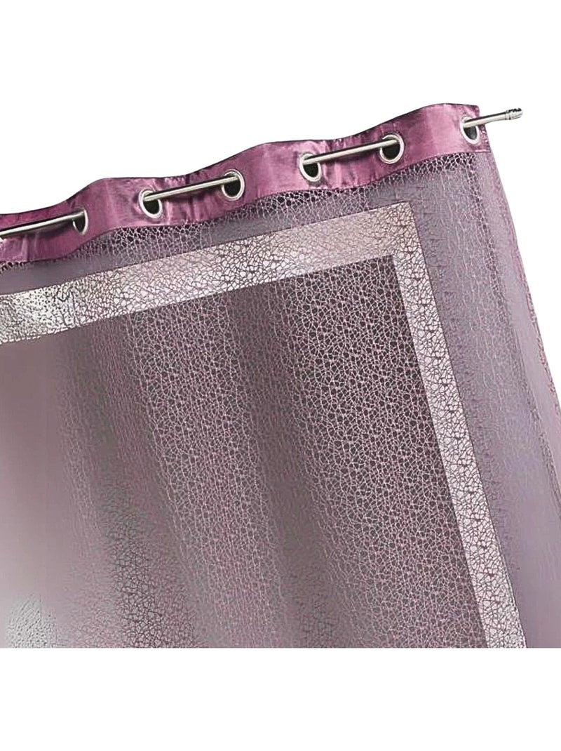 Cortinas de rede com revestimento de tafetá Roxo ameixa - Kiabi