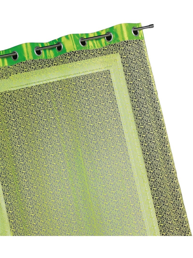 Cortinas de rede com revestimento de tafetá Verde claro - Kiabi