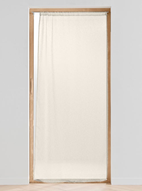 Cortinas para janelas grandes com efeito de linho tecido - Kiabi