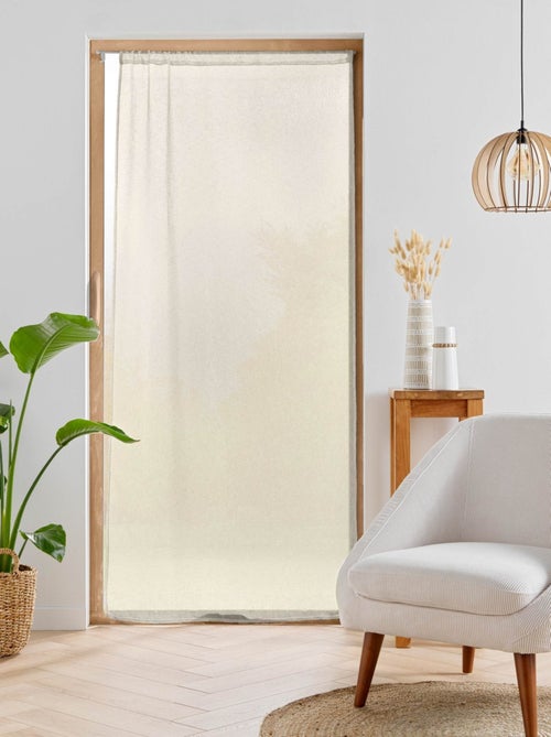 Cortinas para janelas grandes com efeito de linho tecido - Kiabi
