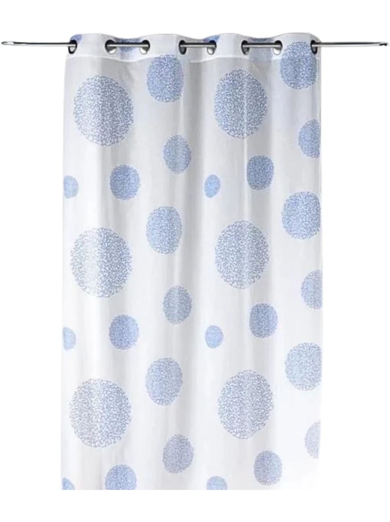 Cortinas redondas com impressão magnética Azul - Kiabi