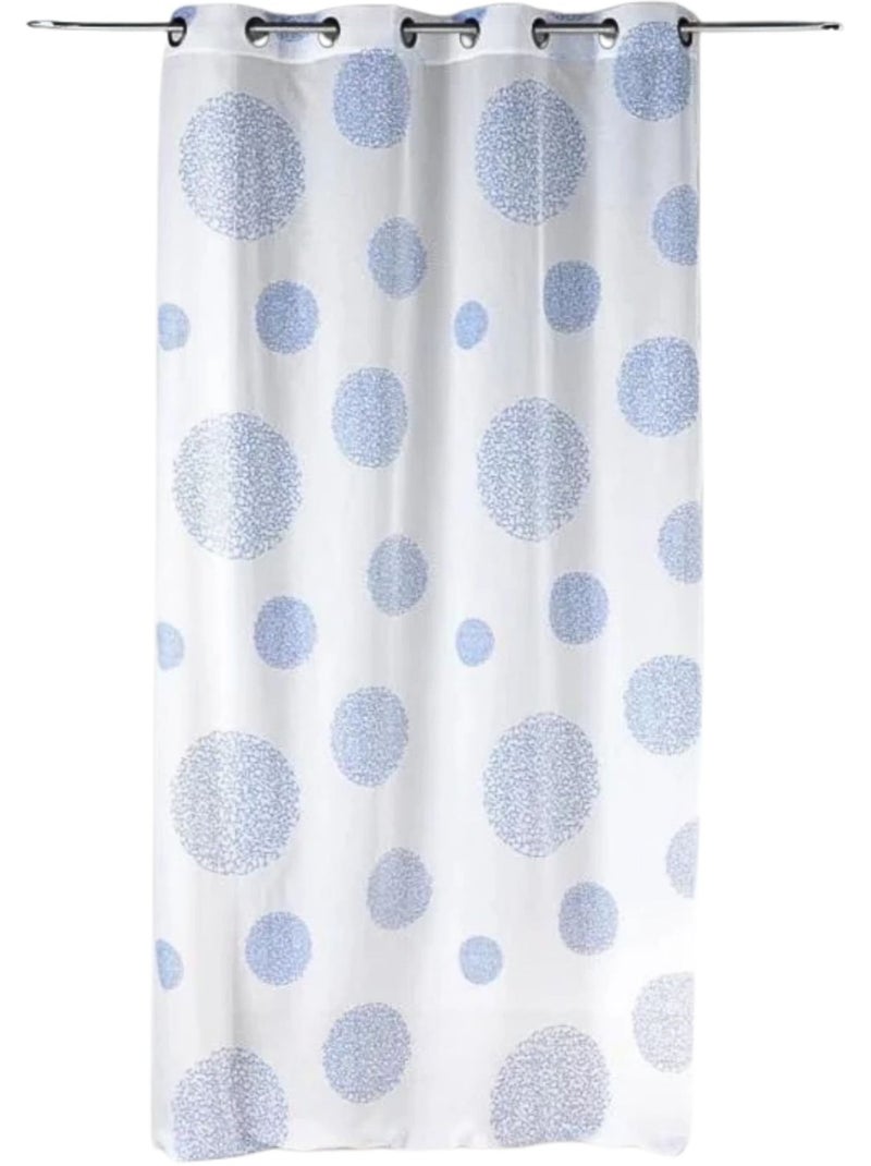 Cortinas redondas com impressão magnética Azul - Kiabi