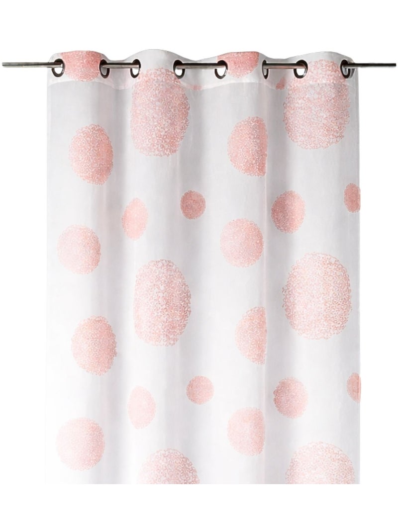 Cortinas redondas com impressão magnética Laranja-coral - Kiabi