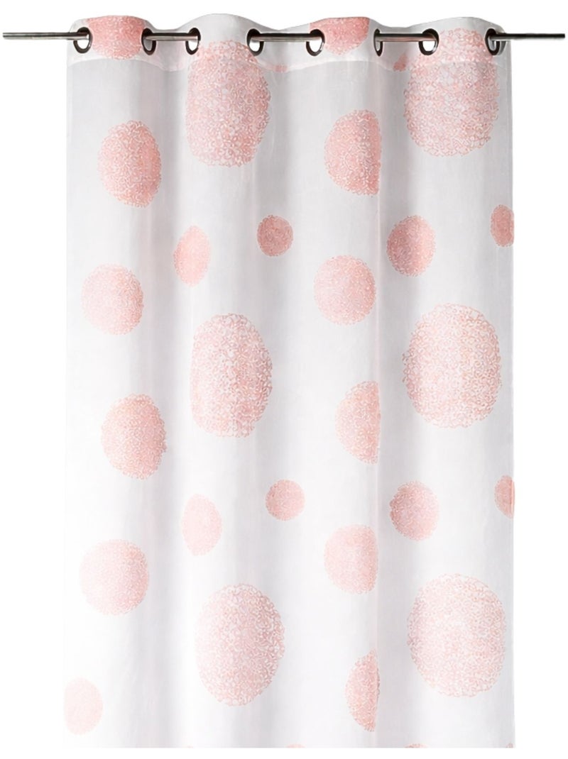 Cortinas redondas com impressão magnética Laranja-coral - Kiabi