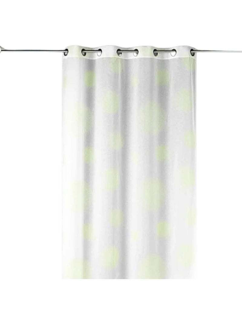 Cortinas redondas com impressão magnética Verde claro - Kiabi