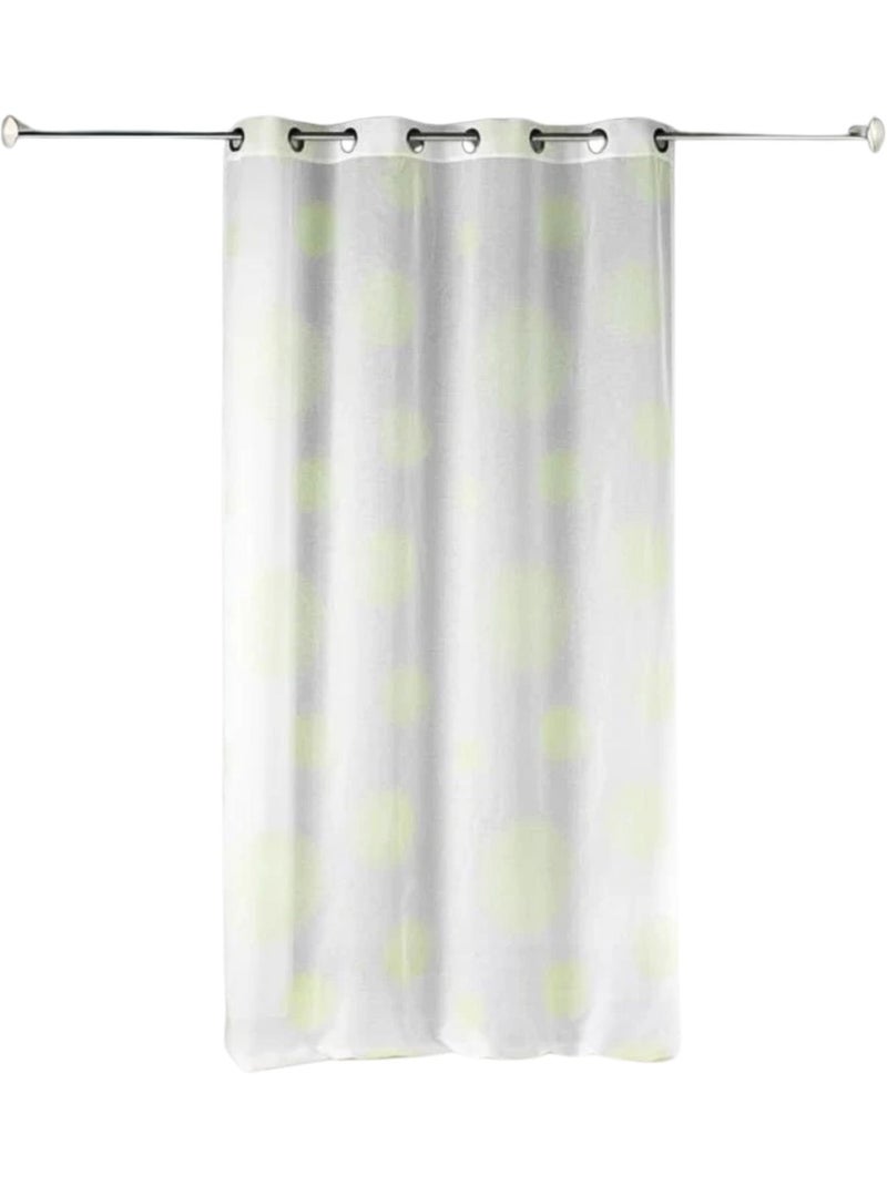 Cortinas redondas com impressão magnética Verde claro - Kiabi