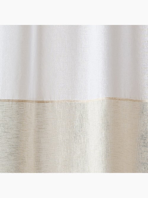 Cortinas suspensas 3 em 1 em dois tons luz - Kiabi