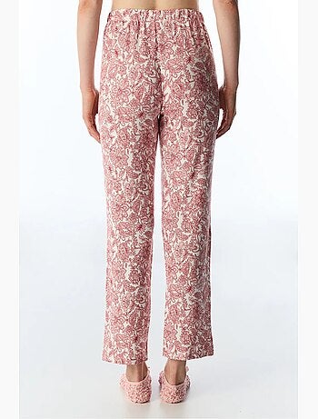 Countryside calça de pijama estampada floral penti