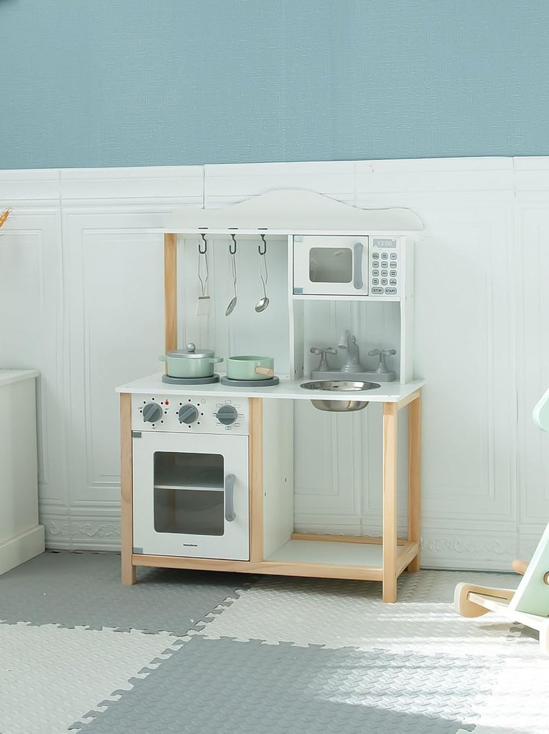 Cozinha infantil em madeira "pequeno gourmet" – design moderno e acessórios incluídos N/D - Kiabi