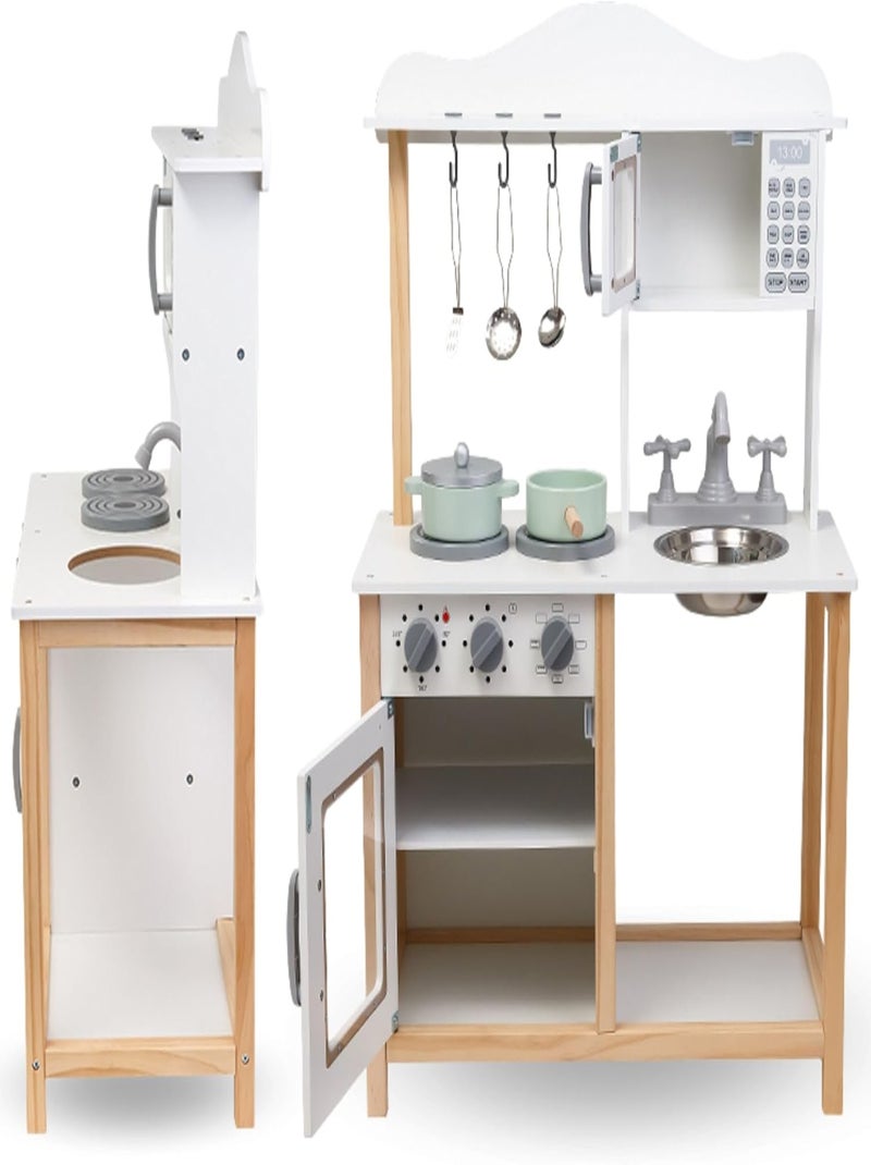 Cozinha infantil em madeira "pequeno gourmet" – design moderno e acessórios incluídos N/D - Kiabi