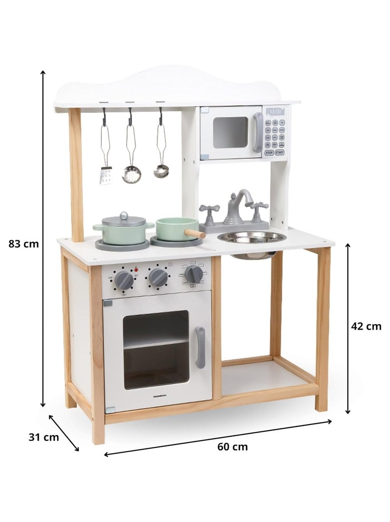 Cozinha infantil em madeira "pequeno gourmet" – design moderno e acessórios incluídos N/D - Kiabi