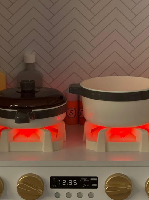 Cozinha infantil xxxl interativa em madeira – iluminação led e 50 acessórios - Kiabi