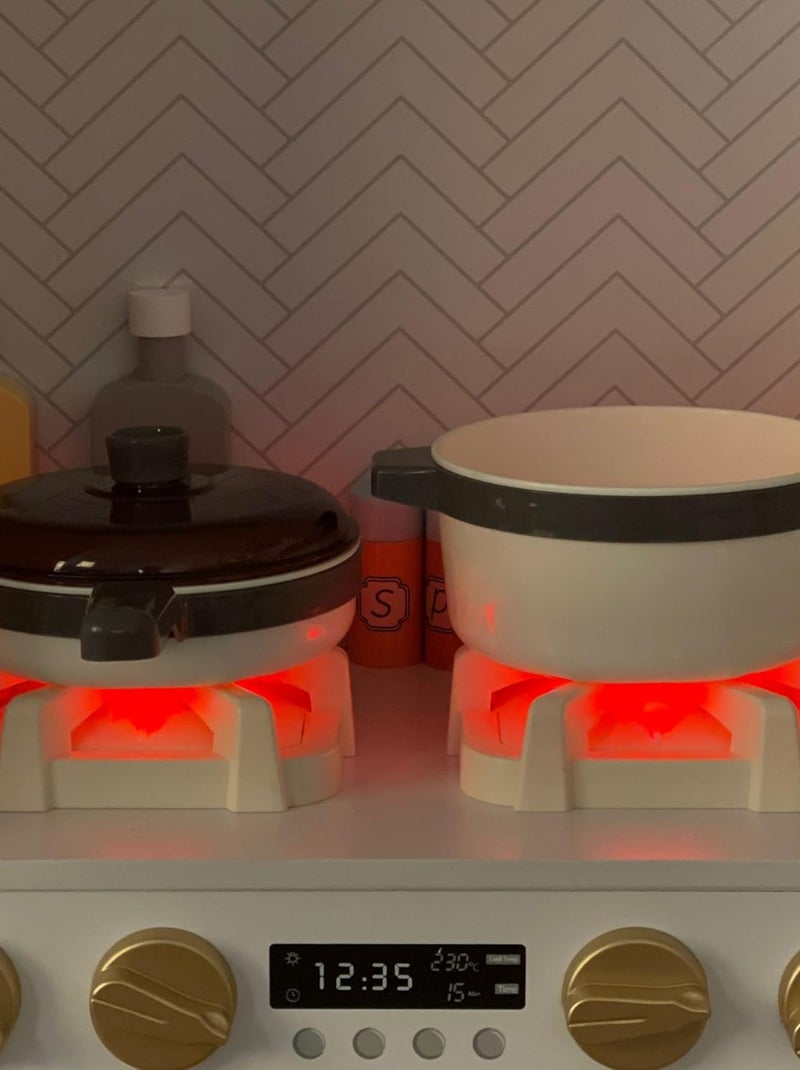 Cozinha infantil xxxl interativa em madeira – iluminação led e 50 acessórios N/D - Kiabi