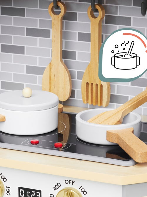 Cozinha interativa em madeira led com máquina de lavar roupa e loiça mamabrum - Kiabi Cozinha interativa em madeira led com máquina de lavar roupa e loiça mamabrum - Kiabi