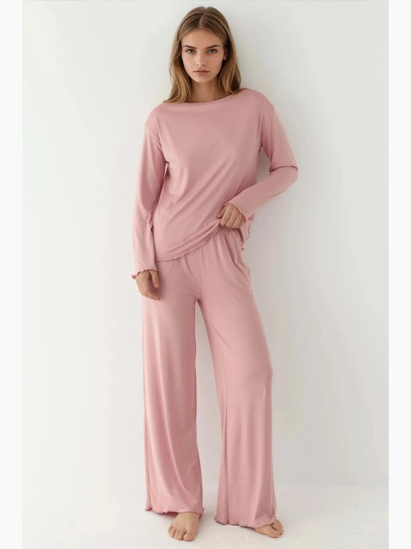 Cozy conjunto de pijama relaxed fit de manga comprida hiccup Rosa-pálido - Kiabi