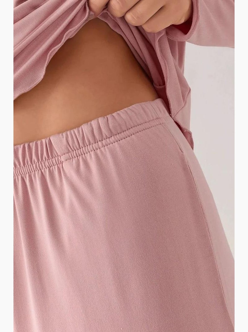 Cozy conjunto de pijama relaxed fit de manga comprida hiccup Rosa-pálido - Kiabi