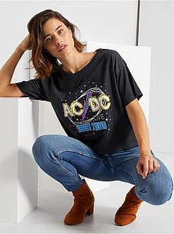Crop top 'AC/DC' - Kiabi
